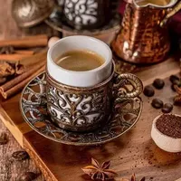 Vanilyalı Türk Kahvesi - Mavi Beyaz Boncuk Kafe