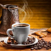 Böğürtlenli Türk Kahvesi - Mavi Beyaz Boncuk Kafe