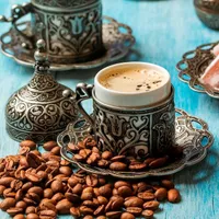 Dibek Kahvesi - Mavi Beyaz Boncuk Kafe