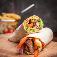 Soslu Tavuk Dürüm - Mavi Beyaz Boncuk Kafe