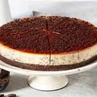 Brownie Karamel Cheesecake - Mavi Beyaz Boncuk Kafe