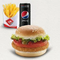 TAVUK BURGER + İÇECEK + PATATES - Etiler Marmaris Concept
