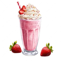 Çiyələkli Milkshake - Sushi marneuli