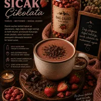 Dağ Çilekli Sıcak Çikolata - Sakız Hanım