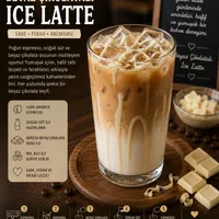 Beyaz çikolatalı ıce latte - Sakız Hanım