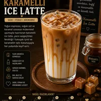 Karamelli ıce latte - Sakız Hanım