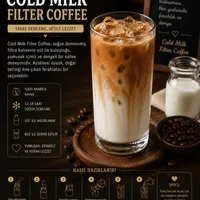 Cold milk filter coffee - Sakız Hanım
