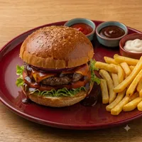 BBQ Burger - Rain Cafe Okey