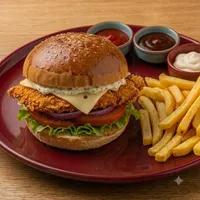 Tavuk Burger - Rain Cafe Okey